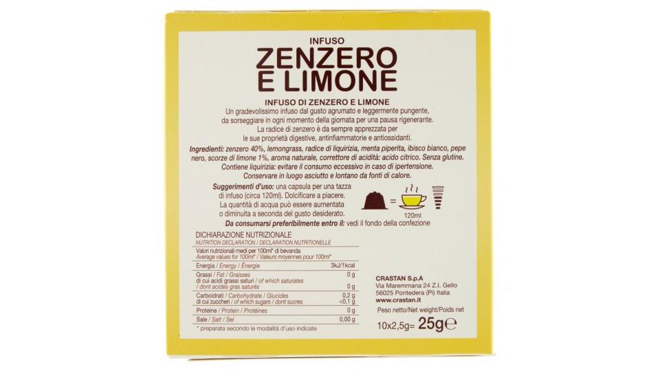 Infuso Zenzero e Limone Capsule Compatibili con Macchine Dolce Gusto* 10 x 2,5 g