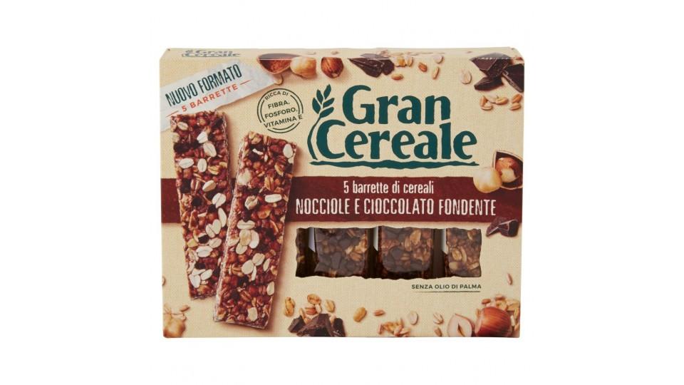 5 Barrette di Cereali Nocciole e Cioccolato Fondente