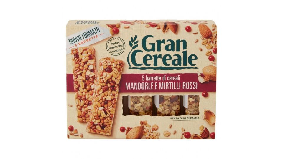 5 Barrette di Cereali Mandorle e Mirtilli Rossi