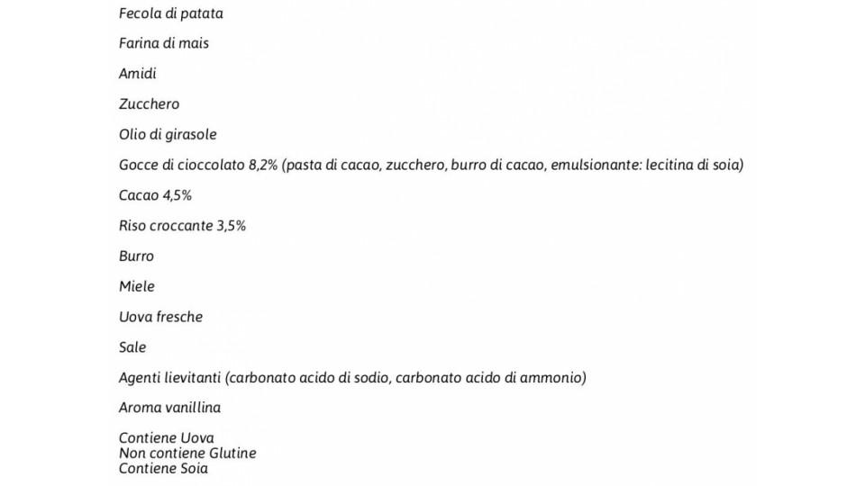 Frollini al Cioccolato e Riso senza Glutine