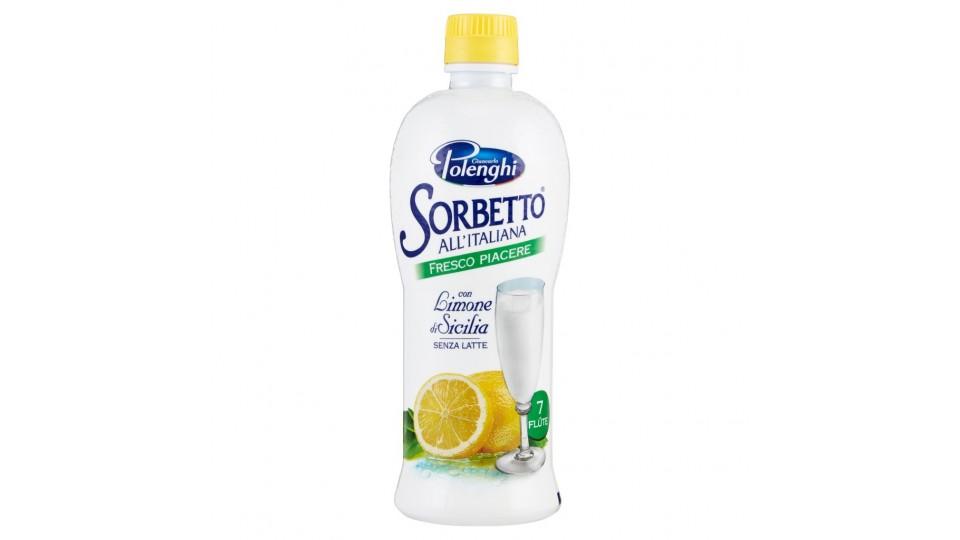 Sorbetto all'Italiana Fresco Piacere con Limone di Sicilia