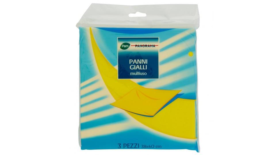 Panni Gialli Multiuso 38x40 Cm 3 Pz