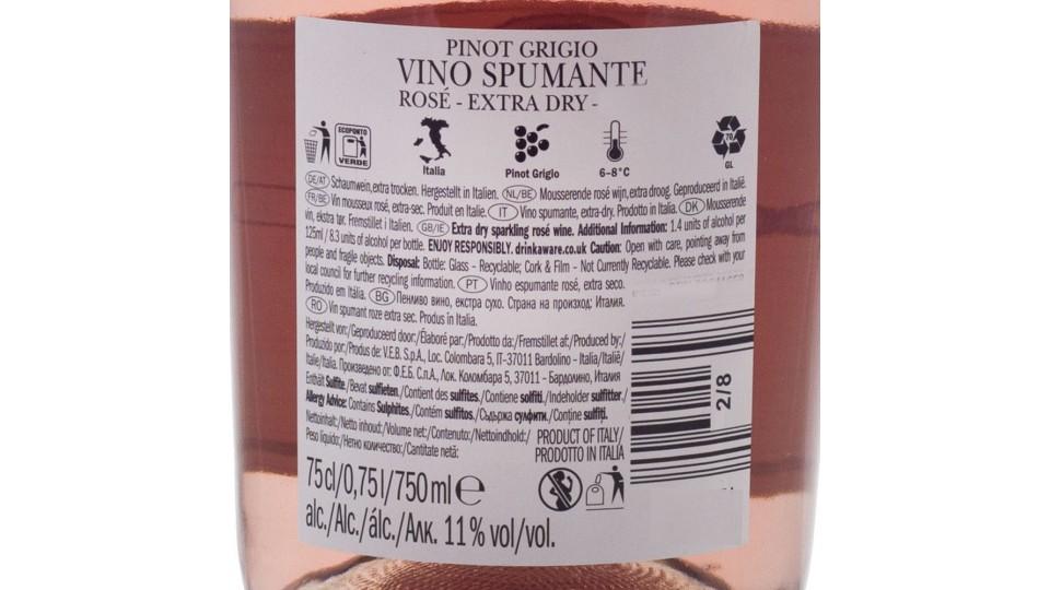 Spumante Rosé Pinot Grigio Blush Extra Dry