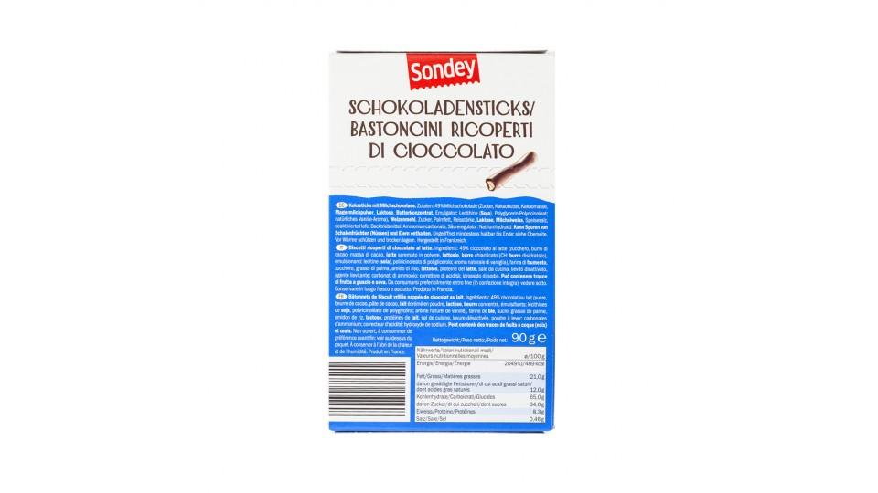 Bastoncini Ricoperti di Cioccolato al Latte