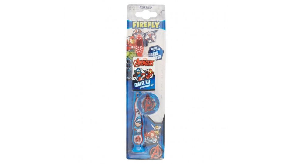 Marvel Avengers Travel Kit Toothbrush & Cap