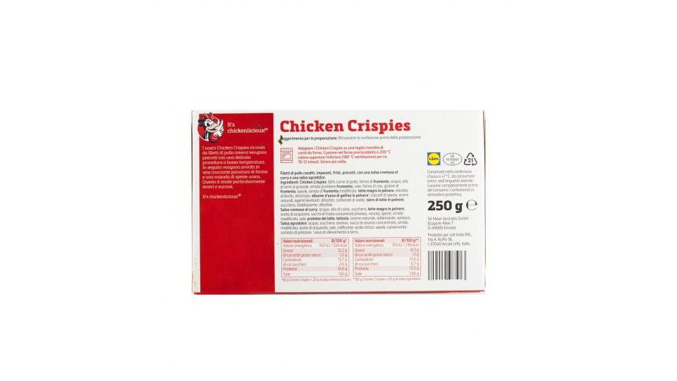 Chicken Crispies Filetti di Pollo Impanati e Fritti Precotti con Salse
