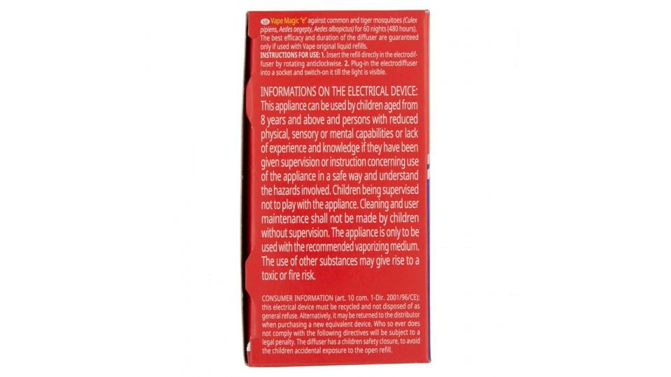 Elettroemanatore Liquido Spina + Ricarica Liq. 60 Notti