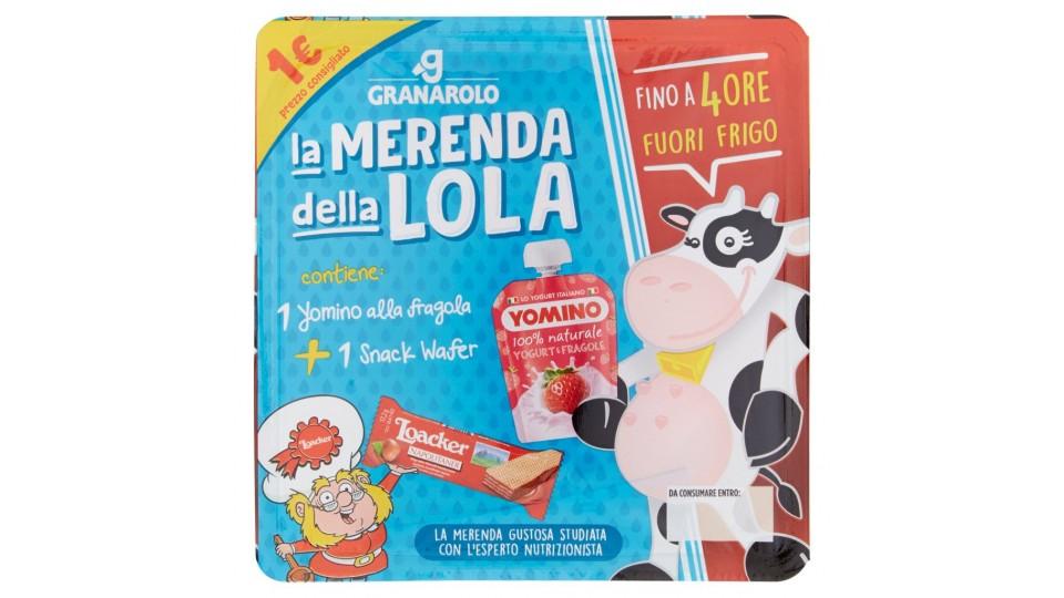 La Merenda della Lola 1 Yomino alla Fragola + 1 Snack Wafer 102,2 g