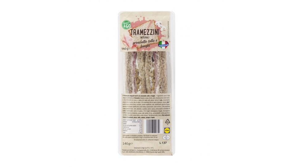 Tramezzino Integrale con Cotto, Funghi e Maionese