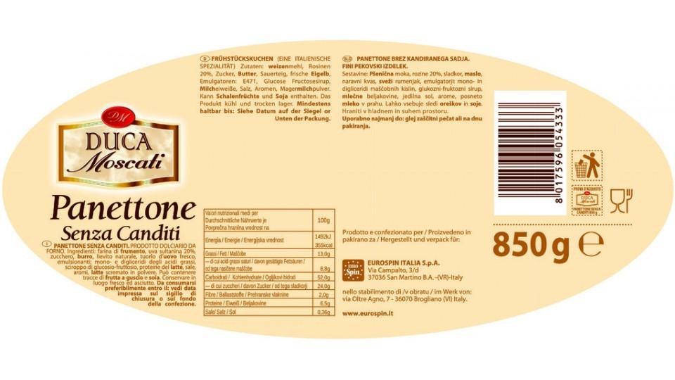 Panettone Cellophane senza Canditi