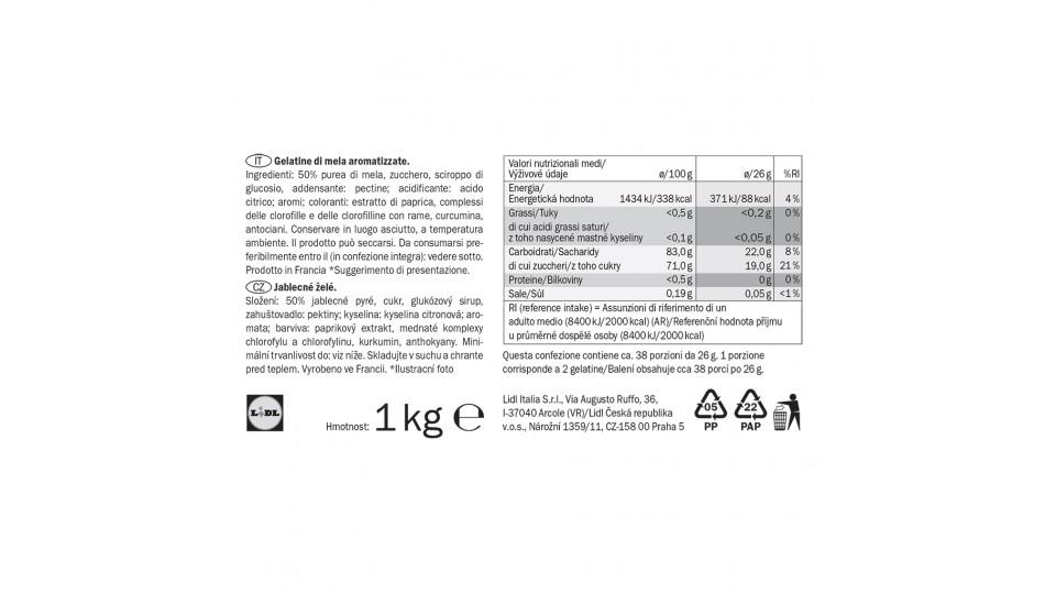 Gelatine di Mela Aromatizzata