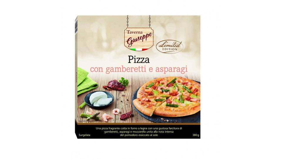 Pizza con Gamberetti e Asparagi
