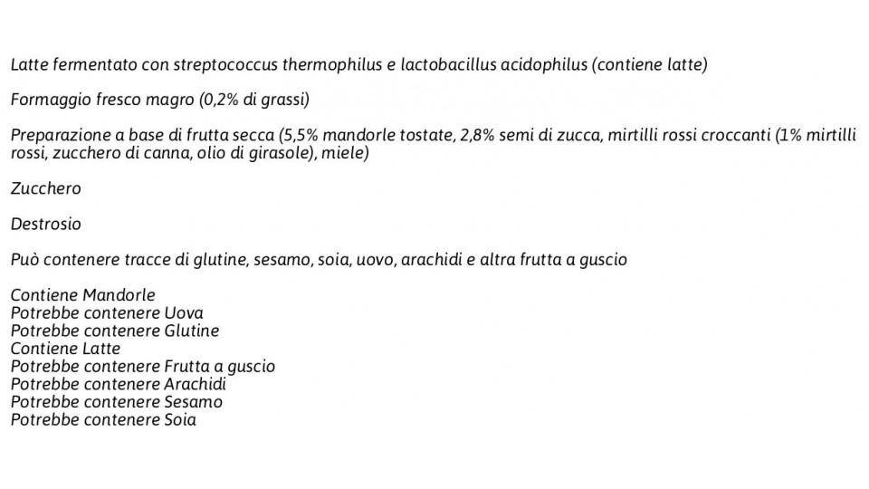 I Mix Good Bianco Denso Mandorle, Mirtilli Rossi e Semi di Zucca