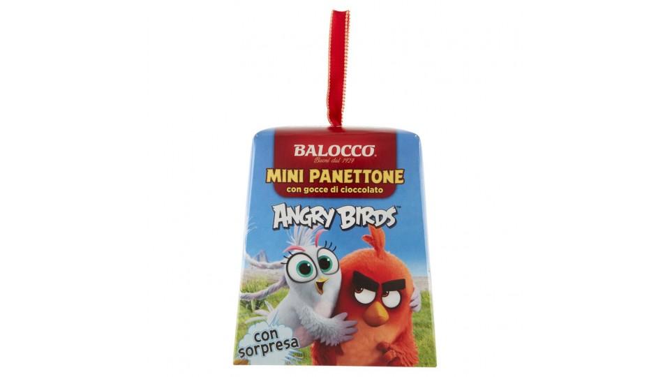 Mini Panettone con Gocce di Cioccolato Angry Birds con Sorpresa