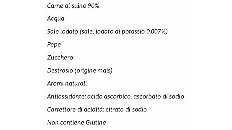 Salsiccia Fresca di Suino Italiano