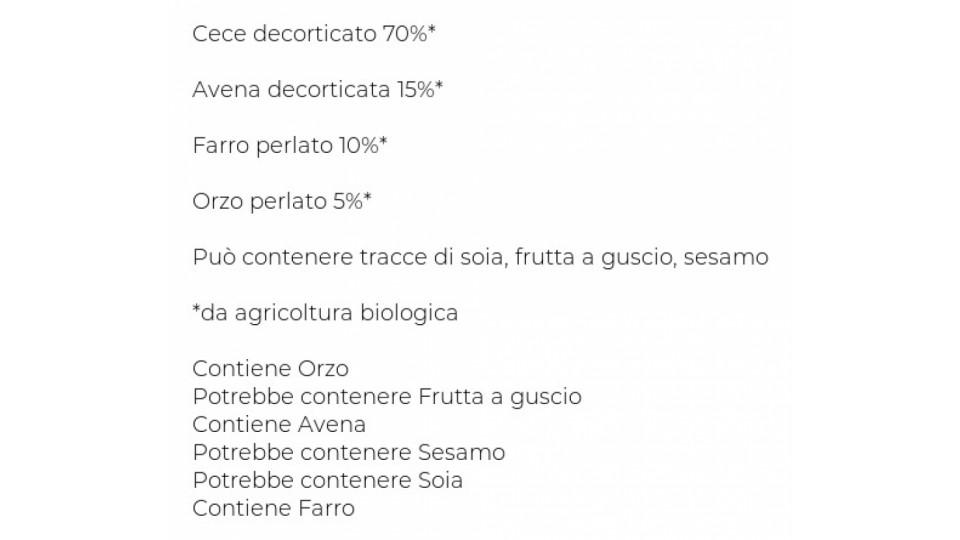 Il Giusto Gusto dei Legumi Zuppa di Ceci ai Cereali Biologici