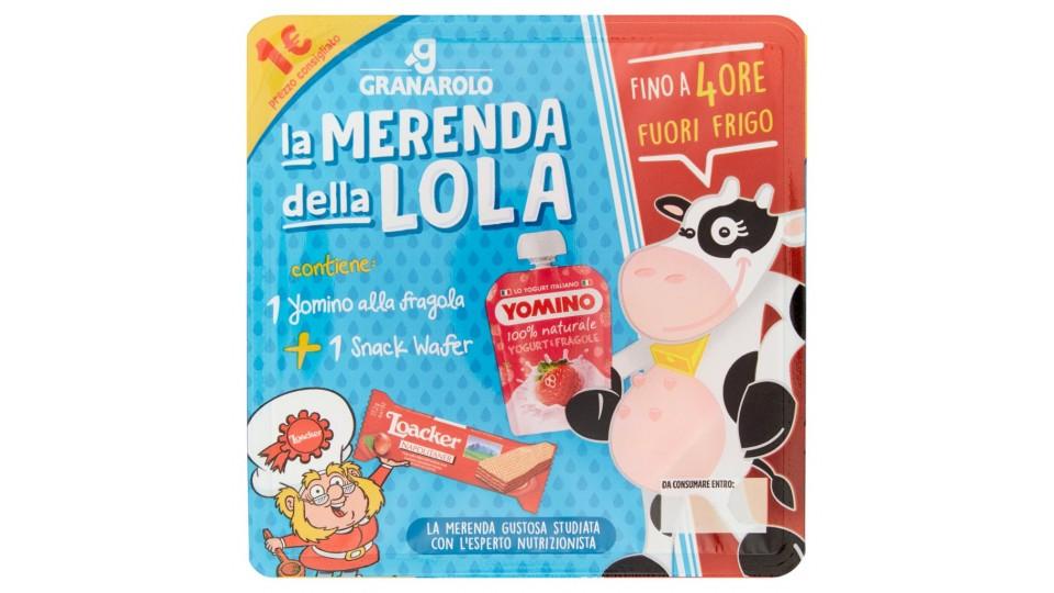 La Merenda della Lola 1 Yomino alla Fragola + 1 Snack Wafer 97,2 g