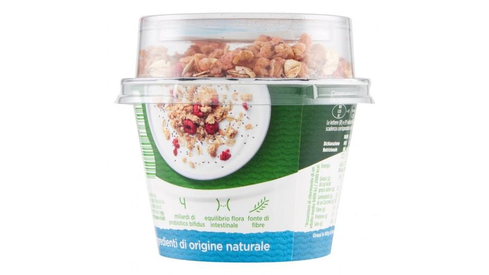 Mix&go Bianco 0% Grassi & Muesli - Lamponi - Semi di Chia