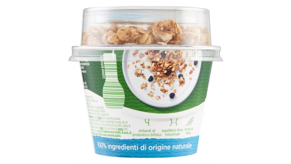 Mix&go Bianco 0% Grassi & Muesli - Nocciola - Mirtillo - Semi di Lino