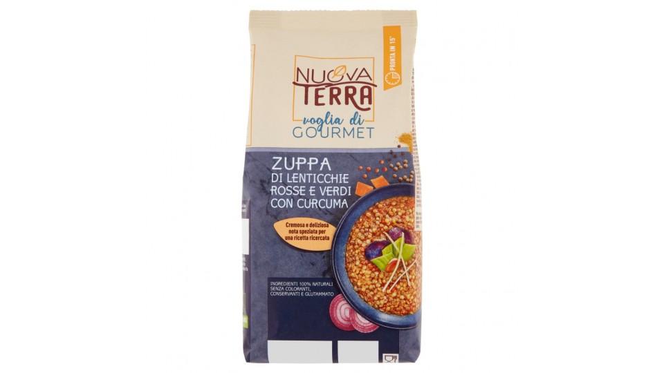 Voglia di Gourmet Zuppa di Lenticchie Rosse e Verdi con Curcuma