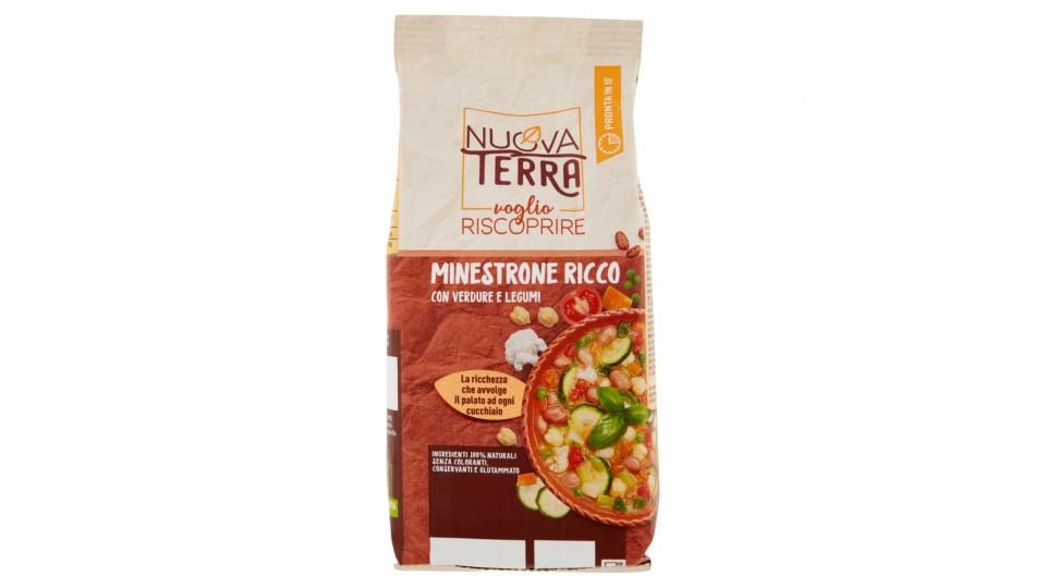 Voglio Riscoprire Minestrone Ricco con Verdure e Legumi