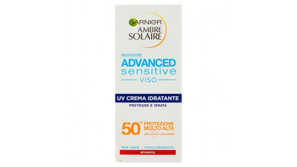 Crema Advanced Sensitive Viso, Crema Idratante Ip50+, Protegge e Idrata,