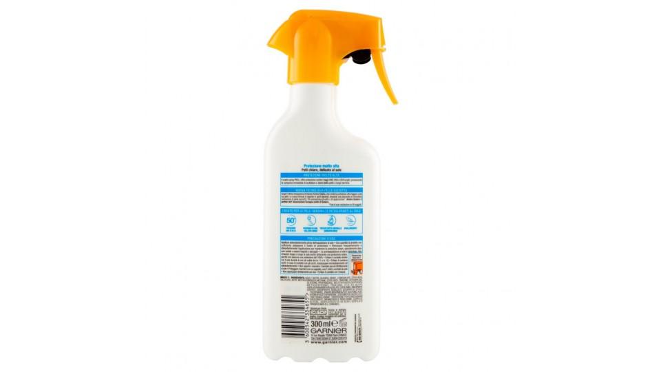Spray Advanced Sensitive, Gachette 50+ per Pelli Chiare e Sensibili,