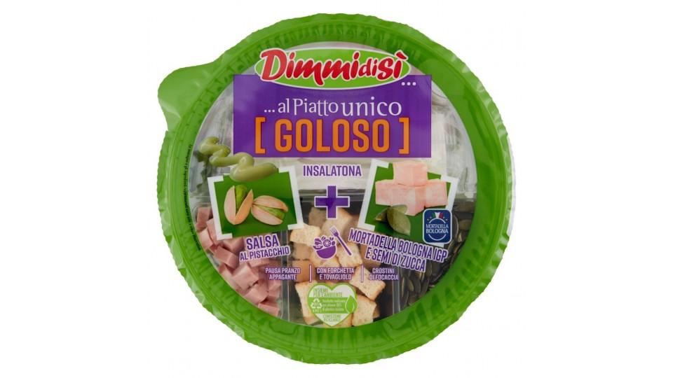 ...al Piatto Unico [goloso] Insalatona + Salsa Pistacchio, Mortadella e Semi di Zucca