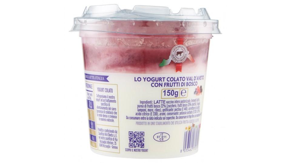 Lo Yogurt Colato con Frutti di Bosco