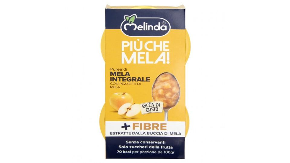 Più Che Mela! Purea di Mela Integrale con Pezzetti di Mela 2 x 100 g