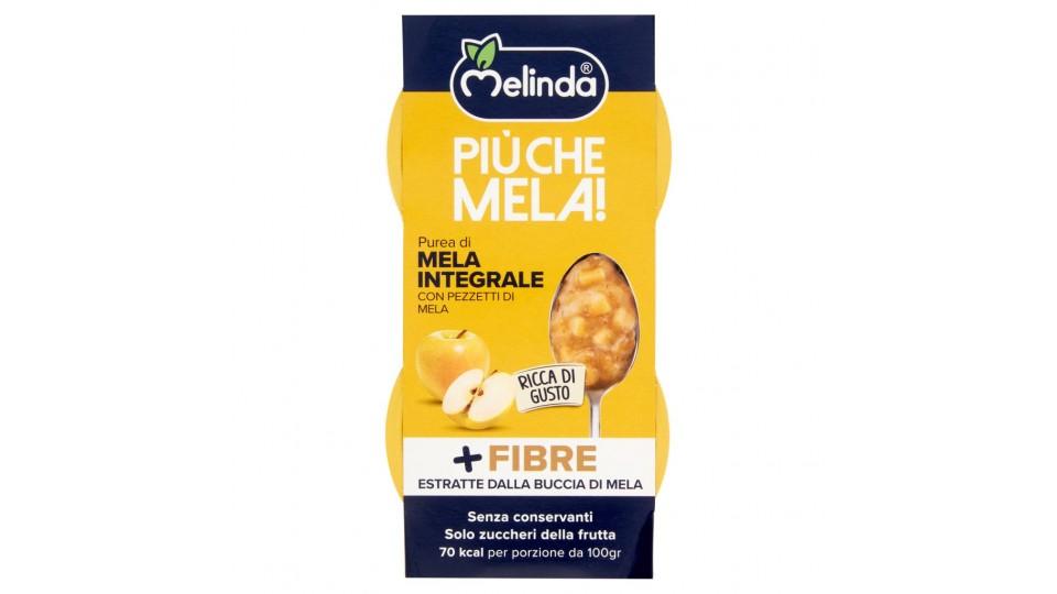 Più Che Mela! Purea di Mela Integrale con Pezzetti di Mela 2 x 100 g