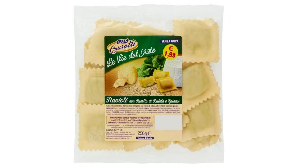 Le Vie del Gusto Ravioli con Ricotta di Bufala e Spinaci