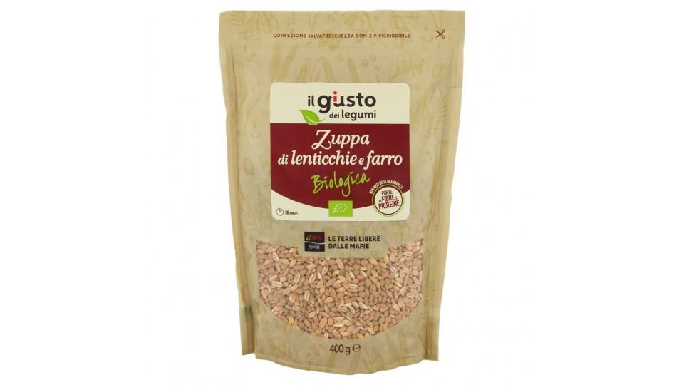 Il Giusto Gusto dei Legumi Zuppa di Lenticchie e Farro Biologica