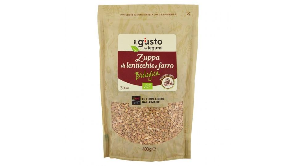 Il Giusto Gusto dei Legumi Zuppa di Lenticchie e Farro Biologica