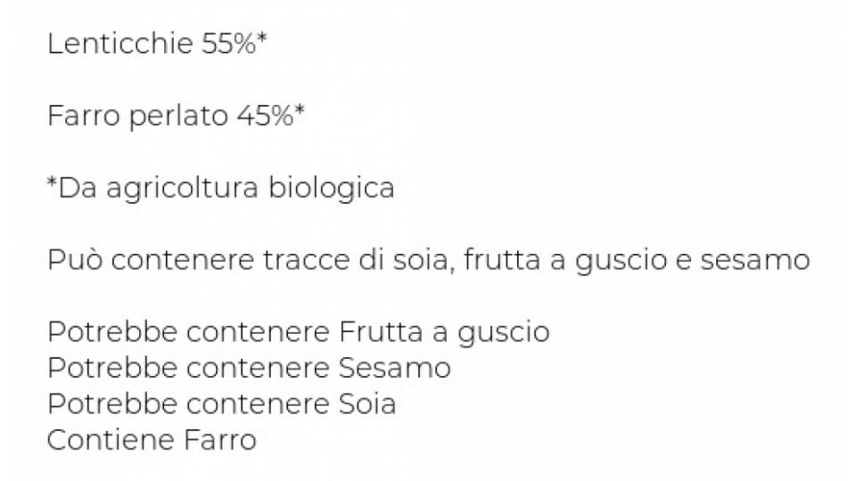 Il Giusto Gusto dei Legumi Zuppa di Lenticchie e Farro Biologica