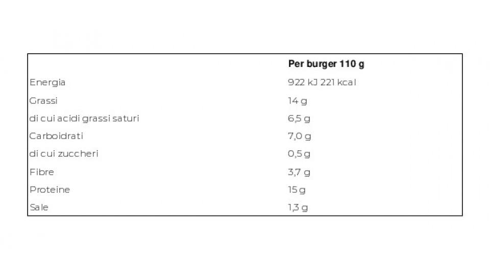 Burger 100% Vegetale al Pomodoro 2 x 110 g