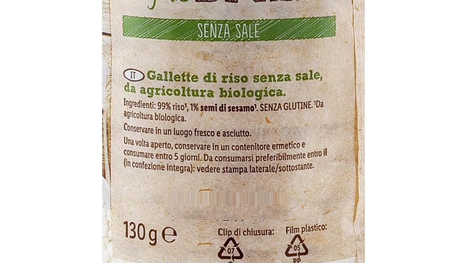 Bio Gallette di Riso senza Sale