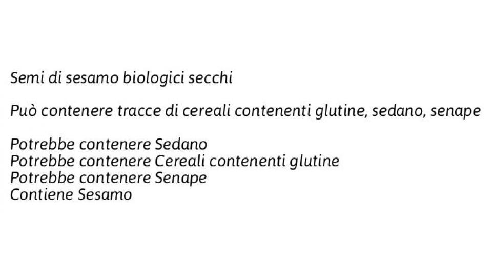 Semi Di Sesamo Biologici