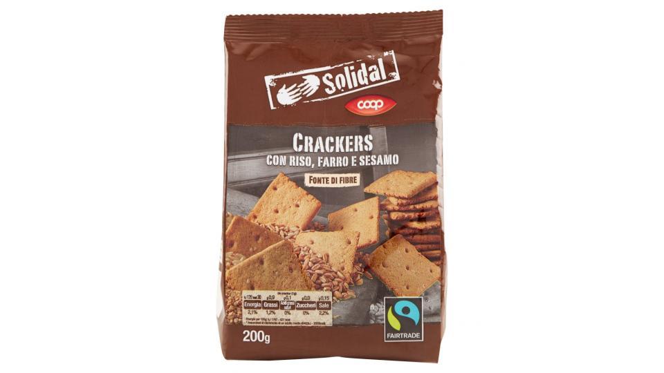 Crackers Con Riso, Farro E Sesamo