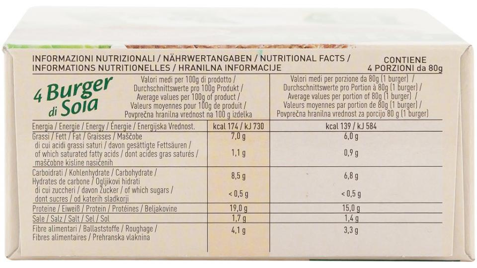 Burger di Soia 4pz
