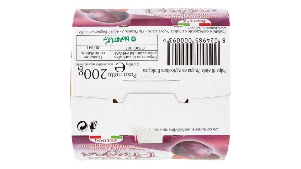 Bio Polpa di Mela Prugna 2 x 100 g