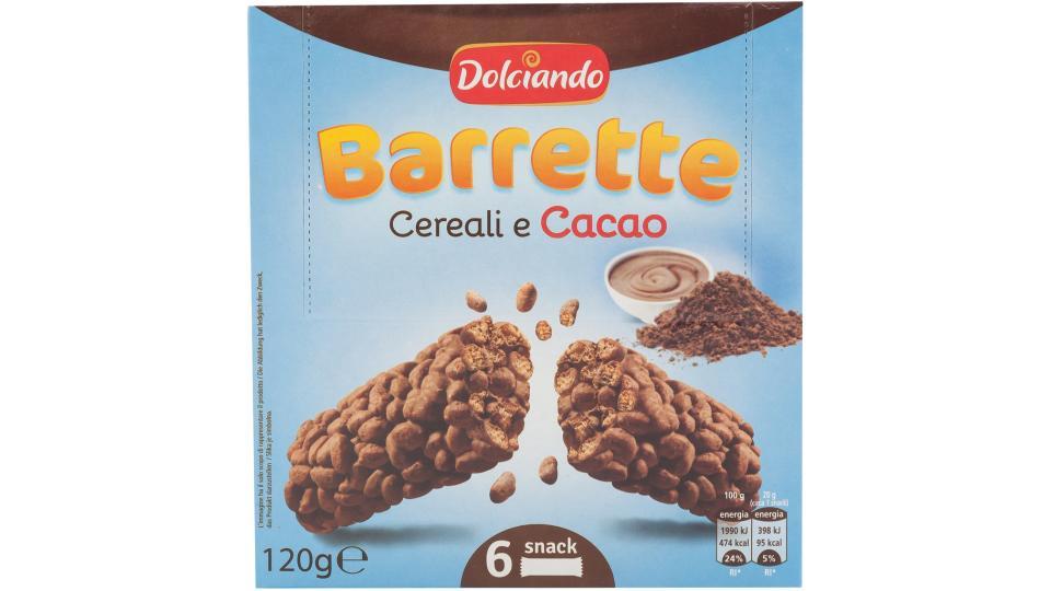 Barrette Cereali e Cacao 6pz