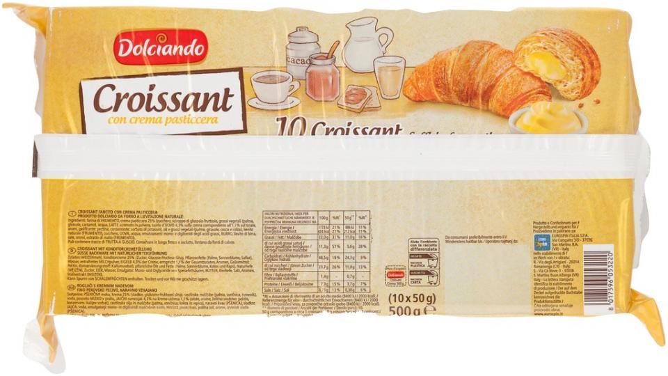 Croissant Crema Pasticcera 10pz