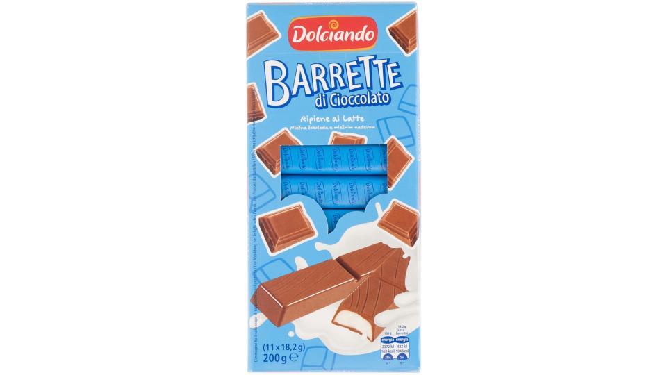 Barrette Cioccolato Ripiene al Latte