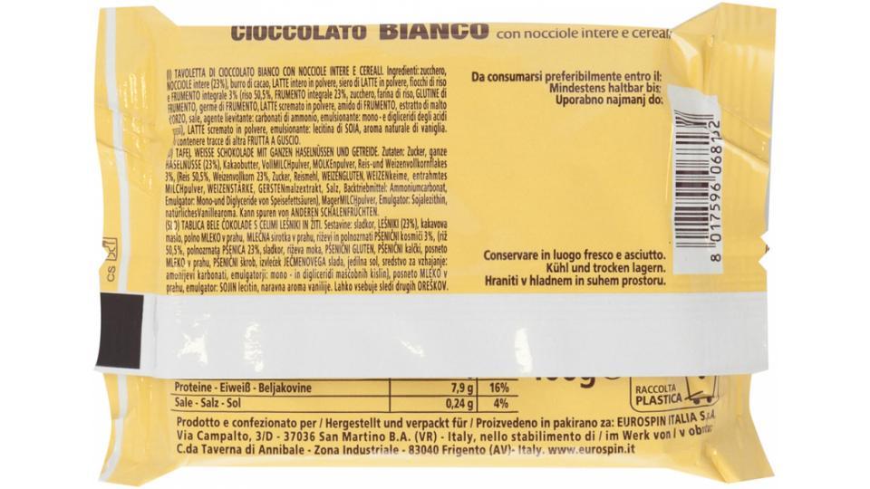 Cioccolato Bianco con Nocciole Intere