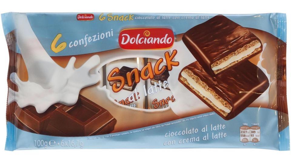 Wafer Snack con Crema al Latte