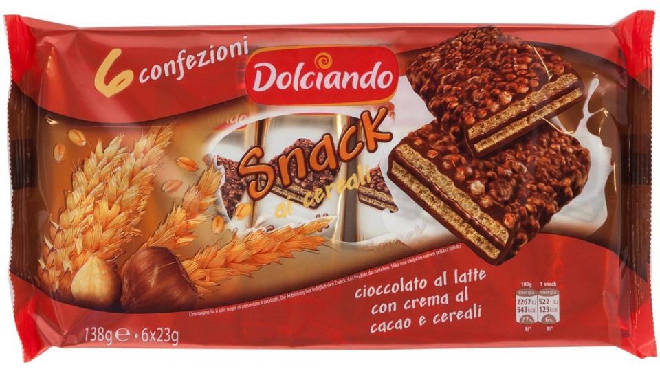 Wafer Snack con Crema al Cacao 