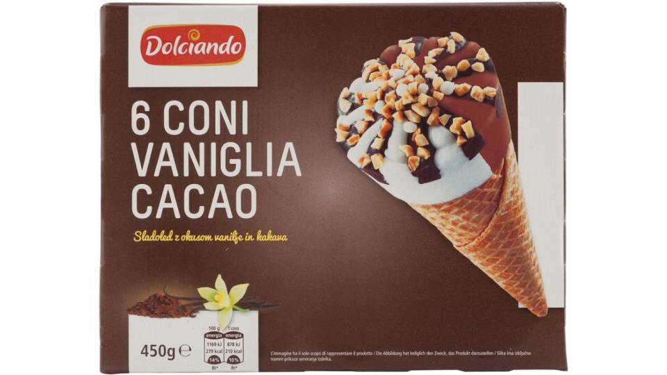 Cono Vaniglia Cacao 6pz