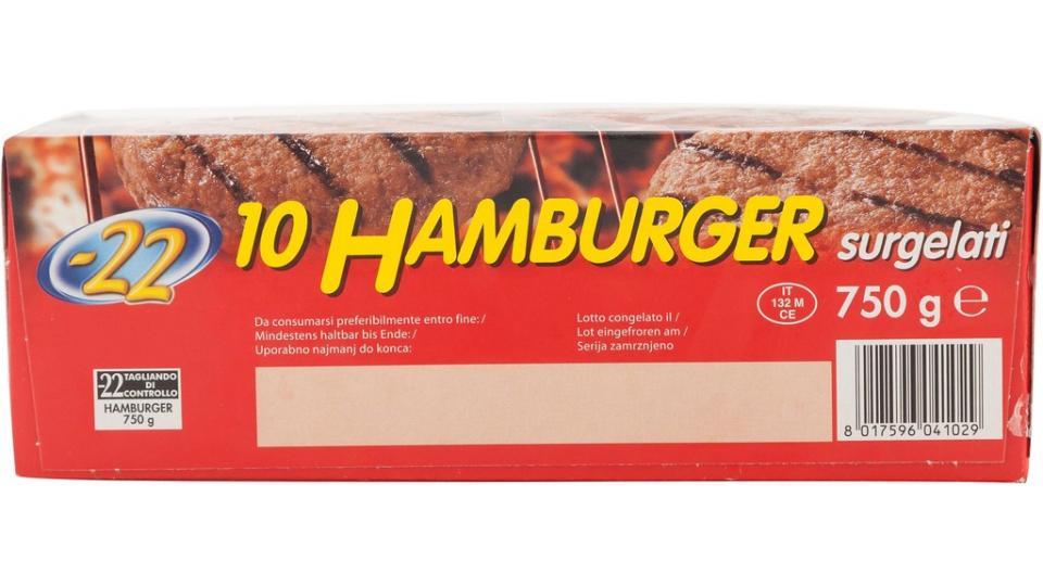 10 Hamburger di Bovino