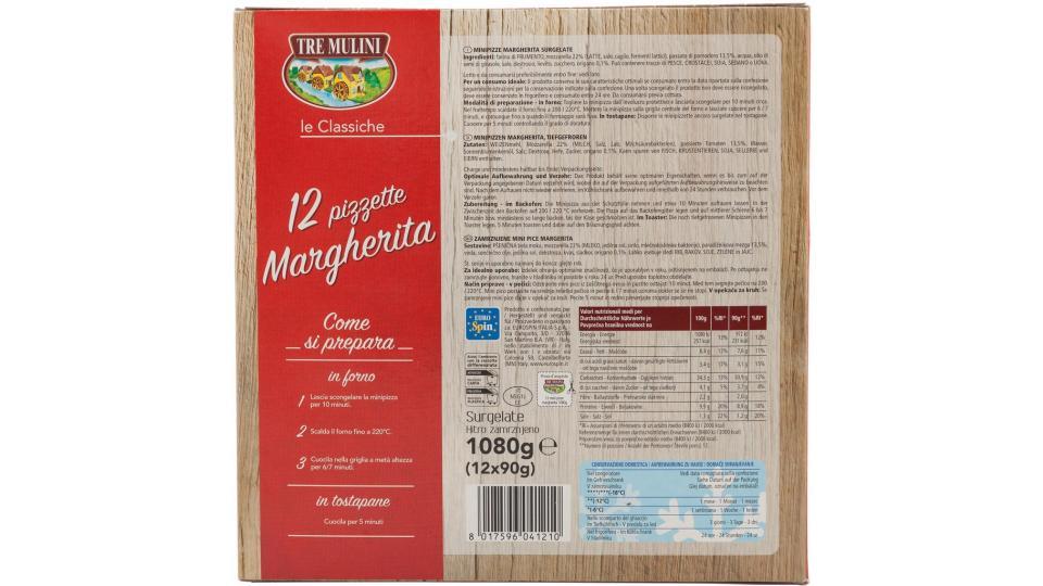 12 Minipizze Margherita 